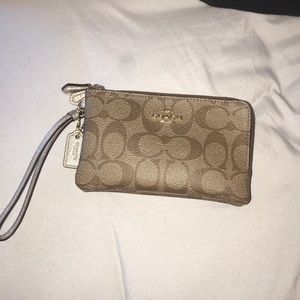 coach wristlet! perfect condition only used once!